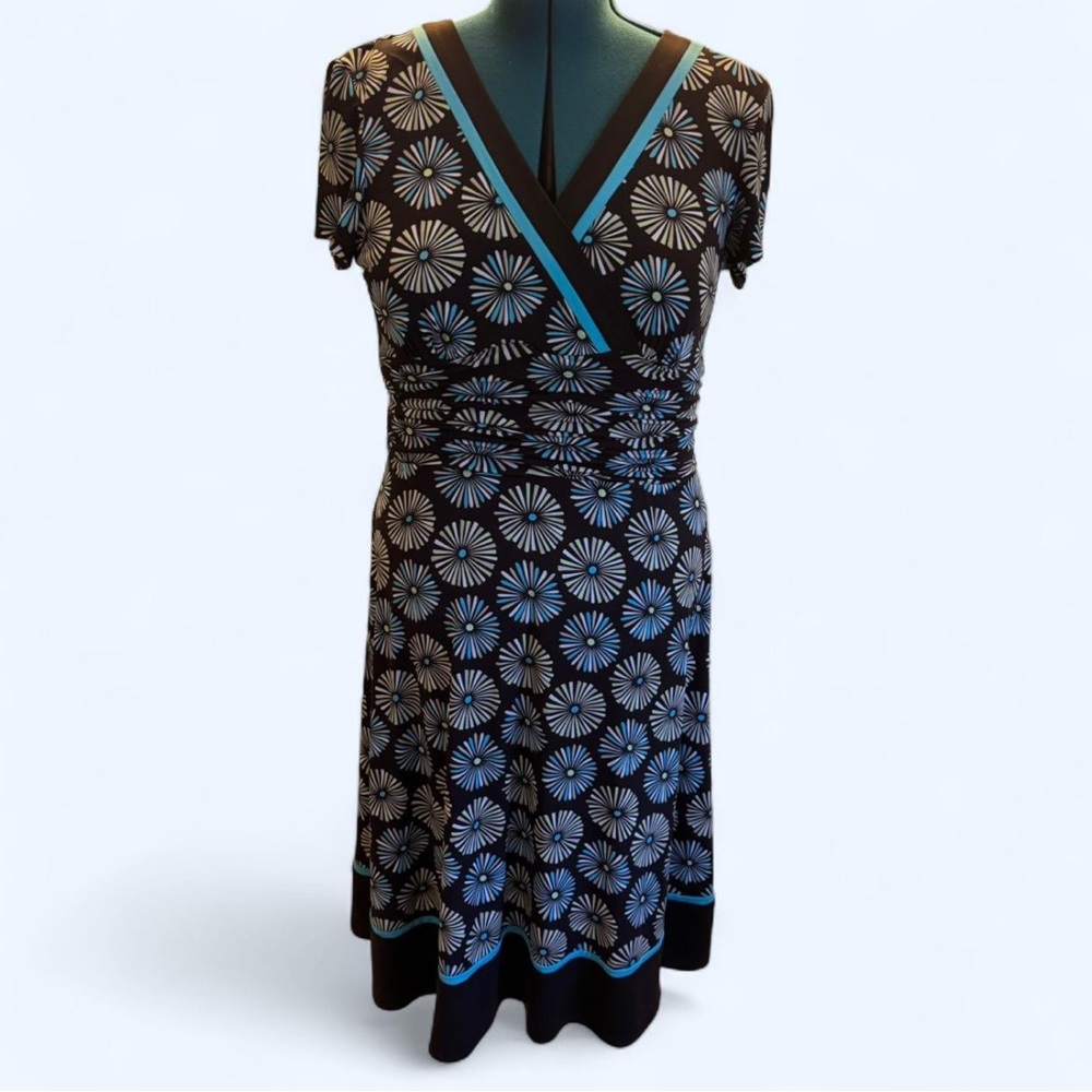 Black and Blue Floral Maxi Dress